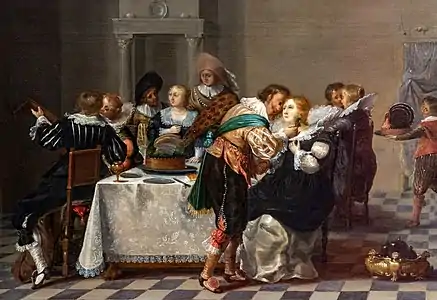 Dirck Hals, Scène galante.