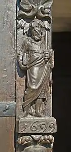 Trumeau et millésime 1699.