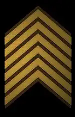 Chevron de front