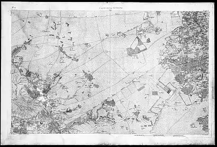 La lébade de Buch sur la carte de Belleyme