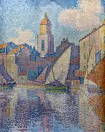 Le Clocher de Saint-Tropez par Paul Signac (1896)