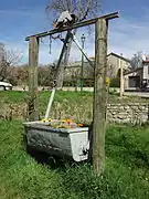 Des bennes convoyaient le lignite par téléphérique jusqu’à la gare de Lurs.