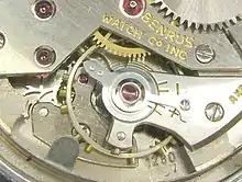 Balancier compensateur en situation.