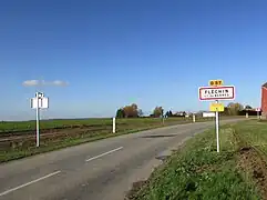 Entrée du hameau de Fléchin.