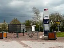 Photographie montrant la gare de Bertry