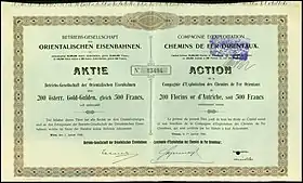 illustration de Chemins de fer Orientaux