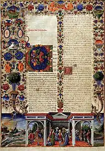 Bible de Borso d'Este, Ferrare.