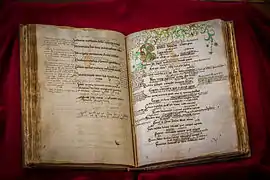 Cahier d’écolier de Beatus Rhenanus, XVe siècle.