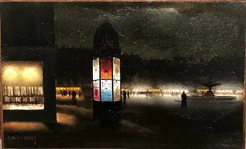 Colonne Morris, vers 1900