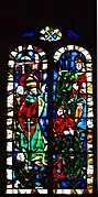 Vitrail dans la tour nord