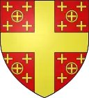 blason rouge et or
