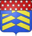 (2) : D'azur, aux trois chevrons brisés, alaisés et superposés d'or ; « franc-quartier » des Comtes Ministres ; chef des ducs de l'Empire brochant.,,