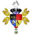 Armoiries de Jean-Baptiste Arnaud avec la croix de l'ordre de la Légion d'honneur (héraldique napoléonienne)