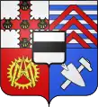 Blason de Liancourt (1780-1799). En bas à gauche, les A et M.