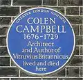 Colen Campbell, 76 Brook Street.