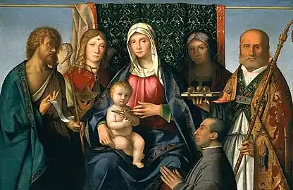 Vierge à l'Enfant et saints,1505-1515, Birmingham.