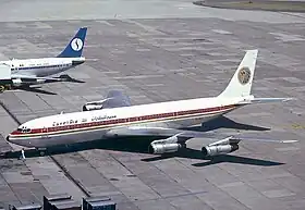 Un Boeing 707 d'EgyptAir, semblable à celui impliqué dans l'accident