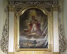 Huile dans l'Église Saint-Médard, à Boersch, Haut-Rhin.