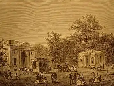 Entrée du bois de la Cambre à Bruxelles par Ch. Trumper