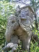 L'éléphant de Bomarzo (milieu du XVIe siècle).