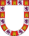 Bordure componée avec les armes de Castille et León.