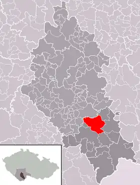 Localisation de Borovany