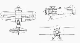 vue en plan de l’avion