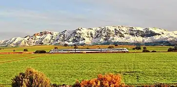 La ligne dans les environs de Bouira.