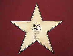 Étoile de Hans Zimmer.