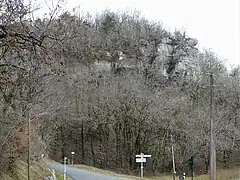 Depuis le sud-ouest.