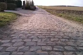 Le  secteur pavé de Bourghelles à Wannehain