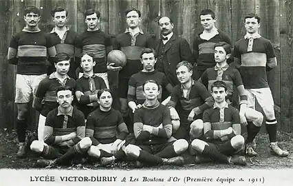 Équipe des Boutons d'Or en 1911