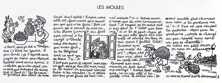 Bd humoristique en gallo nantais d'Henri Bouyer : « Julien et Valentine », 1978.