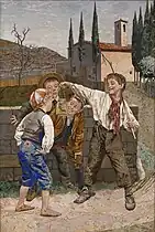 Tableau en commesso fiorentino de Giovanni Montelatici, 1912.