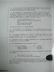 Lettre d'affaire tapée à la machine.