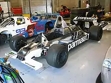Photo d'une Brabham BT49C sans carrosserie.