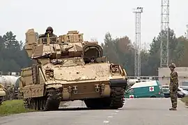Un Bradley de la 1er division de cavalerie américaine en 2014.