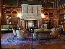 La bibliothèque de The Breakers.