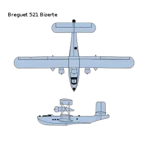 vue en plan de l’avion