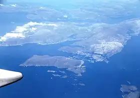 Vue aérienne de l'île