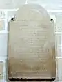 Plaque de fondation de Jacques Clément.