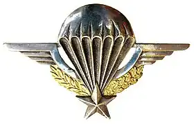 Insigne militaire de brevet parachutiste.