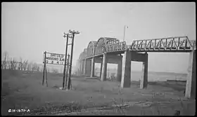 Le pont en 1937 vu de Paducah.