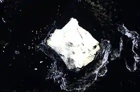 Photo satellite de l'île Bristol.