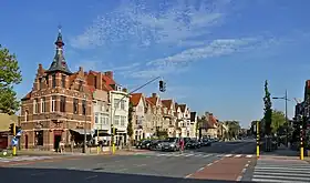 La N9 à Bruges : avenue de Scheepsdale