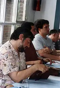 Bruno Di Sano (à gauche), André Osi (au centre), François Gilson.