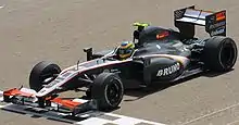 Photo de la Hispania F110 de Bruno Senna à Sakir