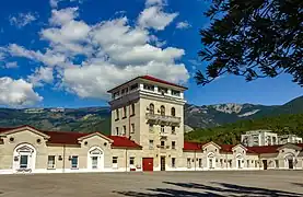 Le bâtiment viticole classé.