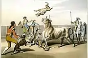 Bull-baiting en Espagne (1813-1814)