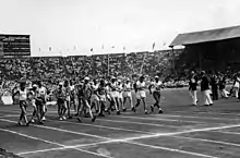 Photographie du départ du 50 km marche